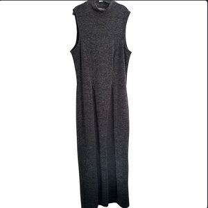 🔵 FASHION NOVA SLEEVELESS CHARCOAL GRAY TUNIC SWEATER SIZE MEDIUM